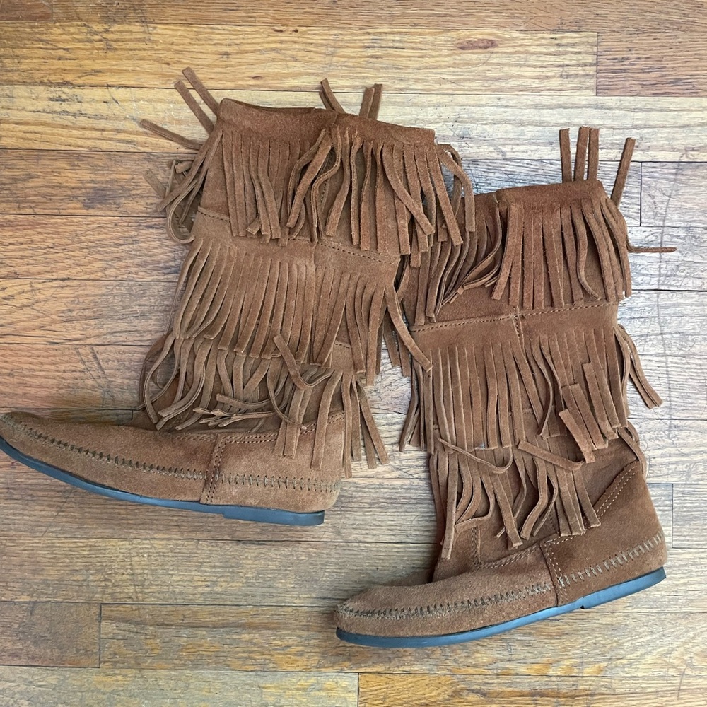 Minnetonka Fringe Boot